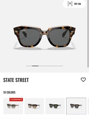 Ray-Ban State Street Tortoise Frame with Dark Lenses